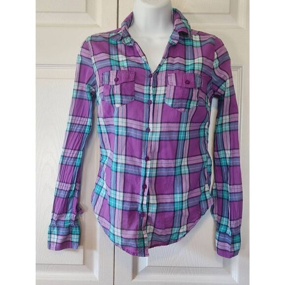 Aeropstale Plaid Blouse - Picture 1 of 4